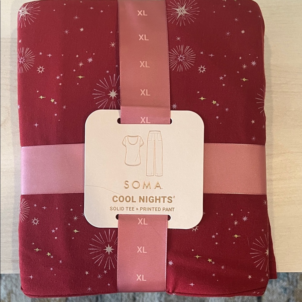 Soma Red Cool Nights Pajama Set
